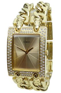 Guess Damenuhr statt 189 EUR W0072L1 Mod Heavy Metal Gold Armbanduhr