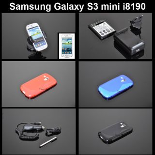 11 Zubehoer Ladegeraet case Folie pen akku fuer Samsung Galaxy S3 mini