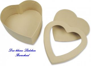 Herzdosen 10, 12, 14cm Dose Herz Basteln Schachtel Herzform Fenster