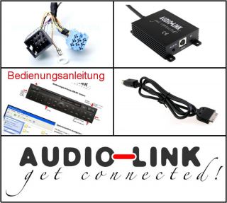 Audio Link iPod AUX Audi Mini ISO 8 Pol Concert 1+2 Radio Adapter