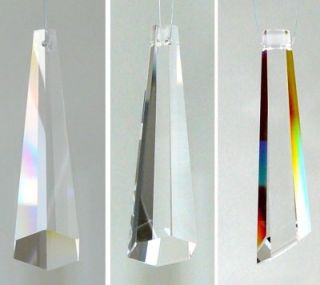 Kristall Zapfen 63mm Eiszapfen Icicle Prisma Glas Hänger Deko