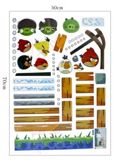 Angry Birds Wandtattoo Kinderzimmer Wandaufkleber Wandsticker 50*70cm