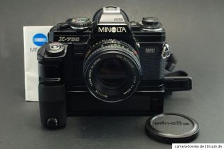 Minolta X 700 mit MD Rokkor 11.7 f50mm, Motor Drive 1 & Data