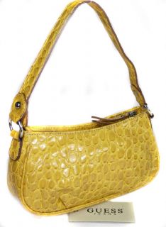 Guess Damen Handtasche Tasche Lederoptik Gelb #230