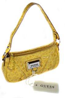 Guess Damen Handtasche Tasche Lederoptik Gelb #230