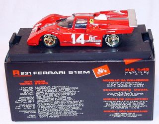 Brumm 1:43 FERRARI 512 M 1971 Racing Car R 231 MIB`90!