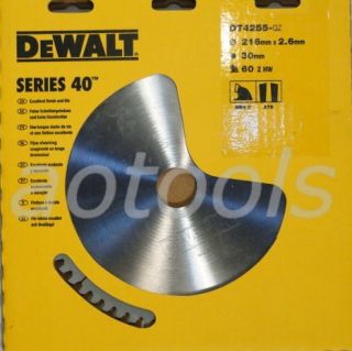 DeWalt Hartmetall Kreissaegeblatt DT4255 Saegeblatt Kreissaege 216mm x