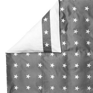 Star Border grau Bettbezug 155 x 220 cm: Küche & Haushalt