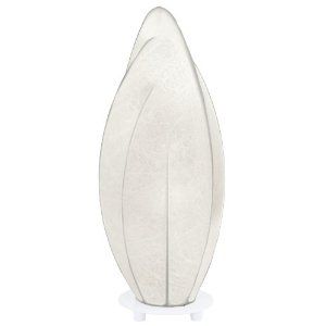 Eglo Tischeuchte Modell Tozza / in weißem Stahl / Lampenschirm Cocoon