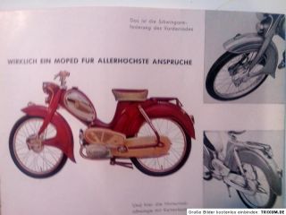 HERCULES Moped 219 Prospekt 6 S. ca. 1959