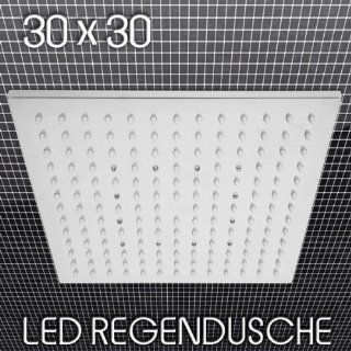 Luxus Regen Duschkopf LED Regendusche 157 Jets (30 x 30 cm, 1/2