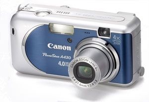 Canon PowerShot A430 Digitalkamera in silber Kamera & Foto