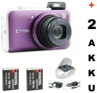 Canon PowerShot SX220 HS Violett Lila Digitalkamera, NEU 12 MP