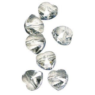 RAYHER   Swarovski Kristall Herz, Querloch, 8 mm, Dose 7 Stück