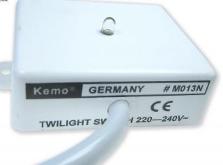 KEMO Dämmerungsschalter Dämmerungs Sensor 240 V/AC