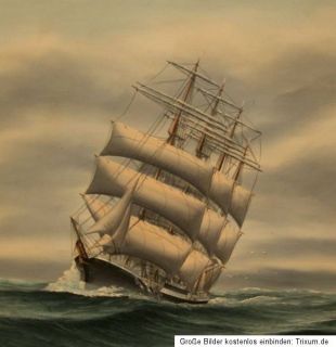 großes Schiffsbild Kapitänsbild maritim   VIERMASTER PASSAT