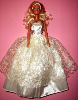 Nr 246 Kleid fuer Barbie Puppe Kleid Kleidung Prinzessin Abendkleid