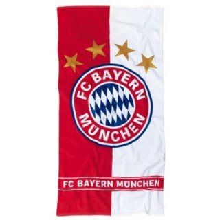 FC Bayern München Fanartikel Badetuch Wappen Streifen Sterne 76x152cm