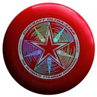 Discraft Ultra Star 175g Ultimate Frisbee Starburst   rot 