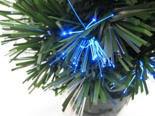 Großer LED Weihnachtsbaum Tannenbaum 45cm mit Glasfaser Farbwechsler