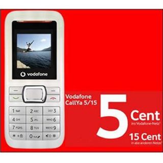 PrePaid Paket mit Telefon Handy Vodafone 246 in Weiß