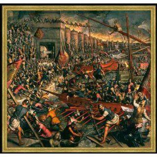 Bild mit Rahmen Domenico Tintoretto, Die Eroberung von