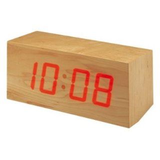 TOCA Wooden Clock LED Digitaluhr Küche & Haushalt