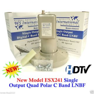 Band ESX241 Satellite Dish LNB LNBF Single Output 13K