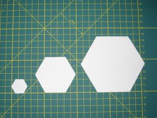 Patchwork Papier Schablonen paper piecing Hexagon