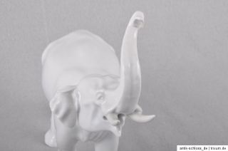 Meissen Tierfigur / Figur Elefant, 1.Wahl, 18 cm, E. Oehme, 2v2