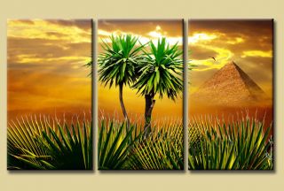 Afrika Ägypten Pyramide Vogel Palmen Kunstdruck Bilder