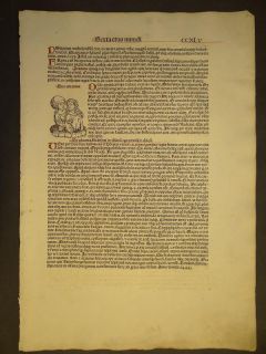 Bl. 245 Schedel Weltchronik 1493 Liebende Inkunabel rot rubriziert