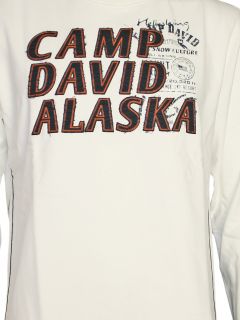 CAMP DAVID Herren Pullover Heli Skiing Alaska Beige/weiß *NEU*