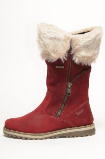 Mima Kids Schuhe Stiefel Boots Leder 251 72 red suede waxi