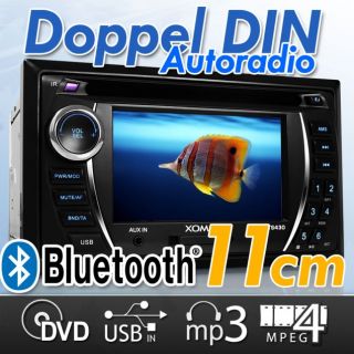 2DIN 11cm 4 3 TOUCHSCREEN DVD CD Autoradio MPEG4  WMA BLUETOOTH USB