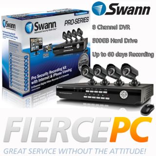 Swann DVR8 2600 8 Channel H.264 CCTV Kit + 4 x Cameras