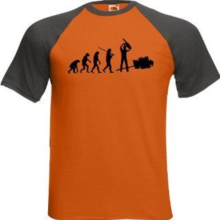 Raglan Shirt Evolution Waldarbeiter Holzfäller diverse Farben, S XXL