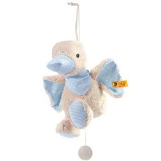 Steiff 238369   Schnatter Ente Spieluhr, blau, 23 cm Baby