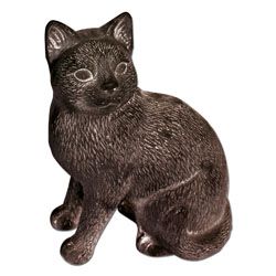MyGarden Dekofigur Katze, Alu Druckguß, anthrazit, Größe ca. 16