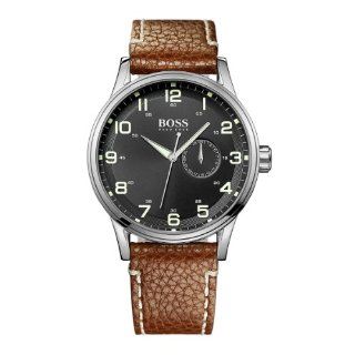 Hugo Boss Herren Armbanduhr XL Analog Quarz Leder 1512723 
