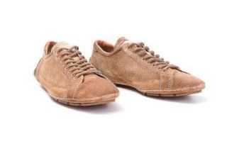 PRADA Sneakers hellbraun, Gr.40,5   aus Echtleder   SG3WH 
