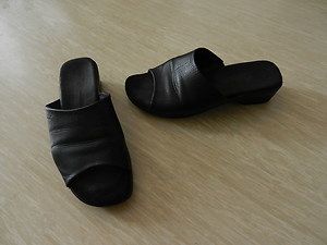 Gabor Pantolette Gr.6,5 (40) schwarz Leder
