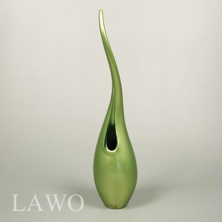 LAWO Lack Design Vase LORA grün Modern Deko Blumenvase Designer