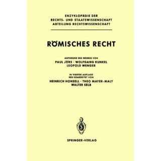 Römisches Recht (Enzyklopädie der Rechts  und Staatswissenschaft