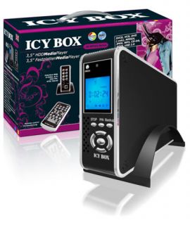 ICY BOX IB 02S B 3,5 SATA HDD Media Player / Festplattengehäuse