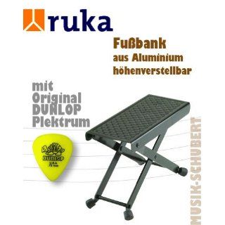 Gitarren Fußbank   RUKA Aluminium rostfrei   nur 220 Gramm leicht