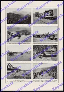 Fototafel Bauwesen Bagdadbahn Feldbahn Heer Amanus 1915