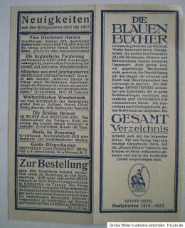Verlagsprogramm Langewiesche Edition Die blauen Bücher war edit. WW