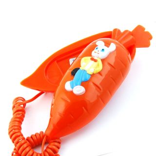 Neu Karotte Telefon orange Lustig Phone OVP Schnurgebundene Telefon