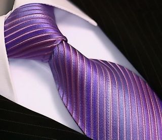 de LUXE KRAWATTE SEIDE Slips Corbata Cravatta Dassen Cravat 293 lila